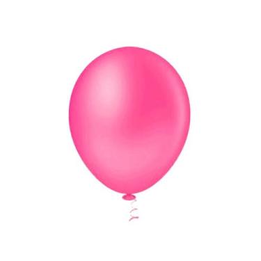 Imagem de Balão Látex Redondo Neon 9 Rosa 25 Un - Pic Pic