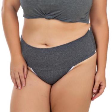 Imagem de Kit 3 Calcinha Plus Size Modeladora Redutora Segura Barriga Viére, 50,