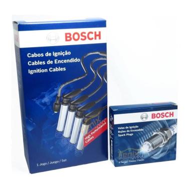 Imagem de Kit Jogo Cabos + Velas Gm Opala Caravan 2.5 4Cc Bosch