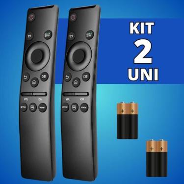 Imagem de Kit Controle Remoto Compatível Com Samsung Botão Prime Netflix - Escol