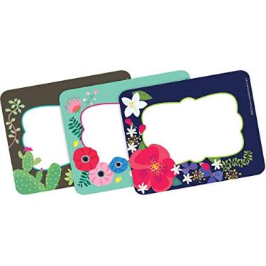 Imagem de Barker Creek Emblemas de nome e etiquetas autoadesivas, pétalas e pontos, multidesign, etiquetas de nomes multiuso, etiquetas de presente e muito mais! 8,89 cm x 7 cm, 45 por pacote, material para casa, escola e escritório (1545)