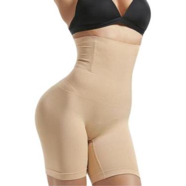 Imagem de Cinta Modeladora 4 Barbatanas Alta Compressão - .., Bege, G/GG