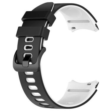 Imagem de Pulseira Silicone para Galaxy Watch 4 Watch 5 Watch 6 - Poolsy, Preta 