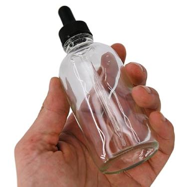 Imagem de EISCO Frasco de gota, 100 ml - Vidro de refrigerante transparente - Tampa de rosca com conta-gotas de vidro e laboratórios de lâmpada de borracha