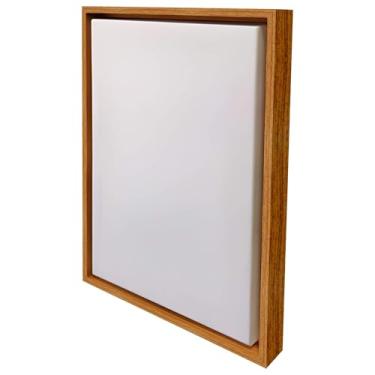 Imagem de Tela para Pintura com Moldura Canaleta Flutuante Lisa Revestida - 2x2,8 Cor:Freijó;Tamanho:50X50 CM