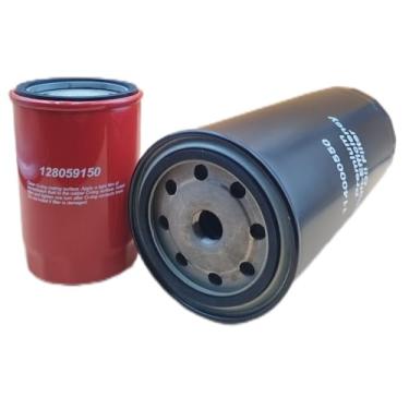 Imagem de Filtro de óleo de alta eficiência premium de 5 mícrons 114000550 e filtro de transmissão duplo de rotação profunda 128059150 compatível com Chevy/GMC 6.6 LB7 LLY LBZ LMM LML L5P Duramax Diesel