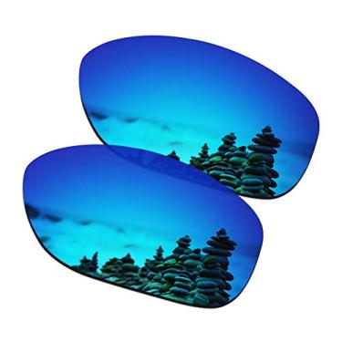 Imagem de SmartVLT Lentes de substituição polarizadas revestidas com AR azul gelo para óculos de sol Oakley Pit Bull OO9127 | Pit Bull Asian Fit(AF) OO9161