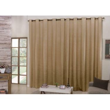 Imagem de Cortina cetim sala e quarto 5,00 x 2,70 - SAFIRA ENXOVAIS, Avelã