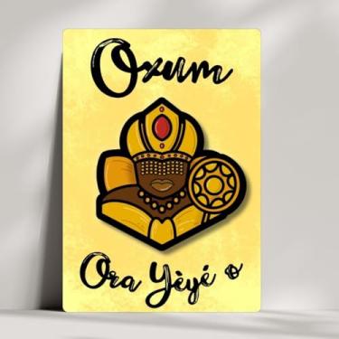 Imagem de Coleção 16 Quadros Orixás com suas Saudações - Cortados e Impressos a Laser (Oxum)