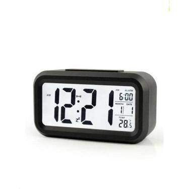 Imagem de Relógio De Mesa Digital Portátil Preto