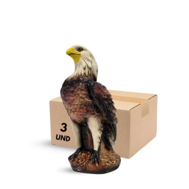 Imagem de Kit 3 Águia Gavião Espantalho Espanta Repelente Para Pombos - AVB DECO