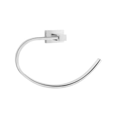 Imagem de Porta Toalha De Rosto - Roma Toalheiro Argola Quadrado Inox