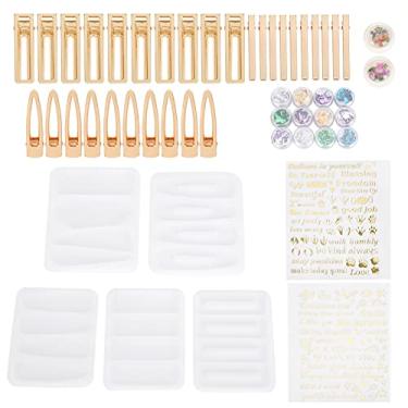 Imagem de Vomeko Hair Pin Silicone M Olds, e Ponveiro M Velho Kit, Hair Pin M Olds Kit, Arte Diy Made Girl Hairpin Crystal E Poxy M Old Package Conjunto