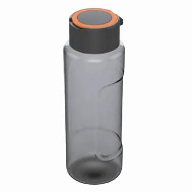 Imagem de Garrafa Squeeze De Água Esporte 1 Litro Com Alça Esporte Treino Escola Viagens (Preto)