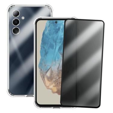 Imagem de Kit Capinha Anti Shock e Película Privacidade 3D Anti-Spy Compatível Samsung Galaxy M35