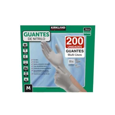 Imagem de Kirkland Signature Nitrile Gloves, Box of 200, Medium for Health Care, Food Service, Home other uses....