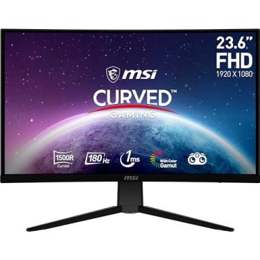 Imagem de MSI G2422C Monitor curvo para jogos FHD de 23,6 polegadas - painel 1500R 1920 x 1080 VA, 180Hz/1ms, sincronização adaptável - DP 1.2a, HDMI 2.0b CEC