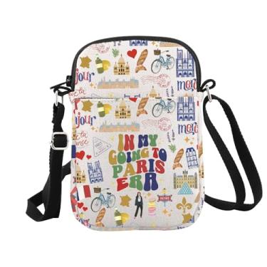 Imagem de WCGXKO Presente de Paris França Paris Travelers Gift In My Going To Paris Era Bolsa tiracolo French Paris Trip Vacation Gift, Paris Era Cr
