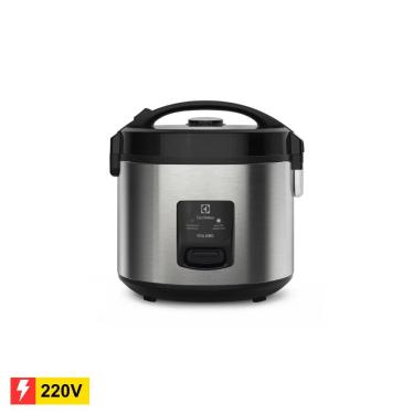 Imagem de REEMBALADO: Panela Elétrica de Arroz Electrolux Efficient ERC20 3,5L Inox e Preta - 220V