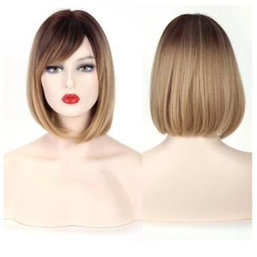 Imagem de Peruca Bob Curta Com Franja Cor Tt4 - Gm Hair