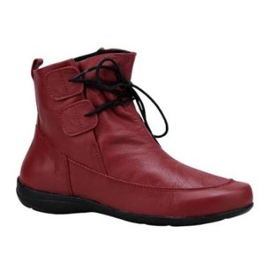 Imagem de Bota Feminina Rasteira Em Couro Linha Premium Confort Cor:;Tamanho:40-Feminino