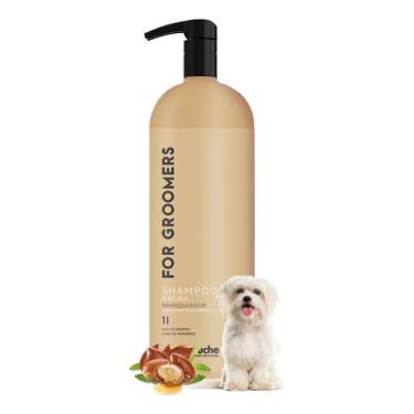 Imagem de Shampoo para Cães Gato Branqueador Roxo Argan 1 Litro Diluível 1:4 Peluche Groomer