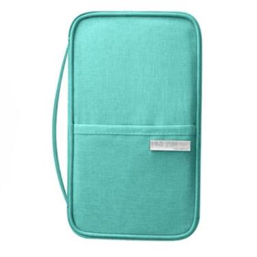Imagem de Carteira porta passaporte cor azul claro - Mimos e Viagens