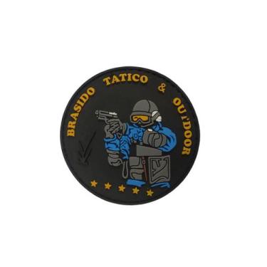 Imagem de Patch Emborrachado 3d Com tiras autocolantes Costurado - Brasido, Br p