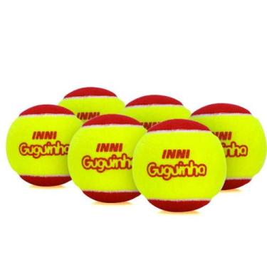 Imagem de Bola de Tênis Inni Guguinha Stage 3 Vermelha - Pack com 06 Bolas - Inn