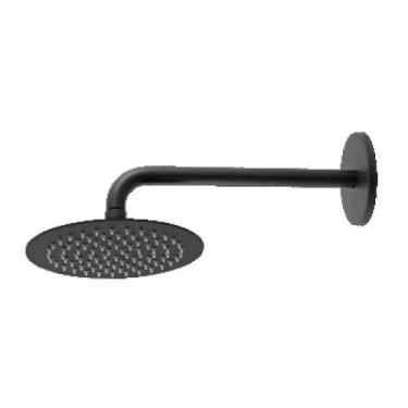 Imagem de Ducha De Parede Verve 64 Com Cano Preto Matte Meber 30cm