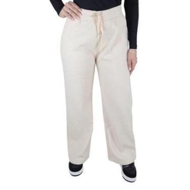 Imagem de Calça Feminina Facinelli Cotele Peluciado Bege - 240504-Feminino