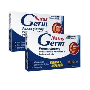 Imagem de Kit 2 Natus Gerin Revigorante Fisico E Mental 50 Cápsulas Cd - LEGRAND