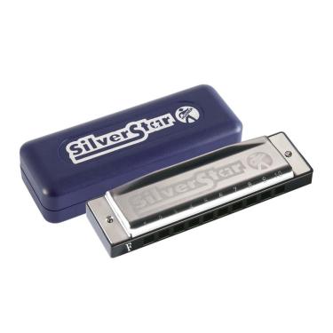 Imagem de Gaita Harmônica Silver Star 504/20 F (Fá) c/ Estojo - Hohner