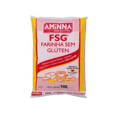 Imagem de Farinha Fsg Sem Glúten E Lactose Massas E Bolos 500G Aminna