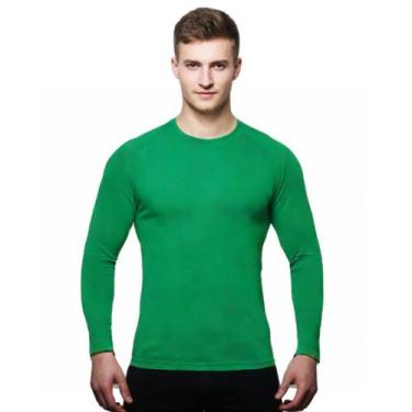 Imagem de Camisa Uv 50 Manga Longa Slim Térmica Segunda Pele - Genérico, Verde b