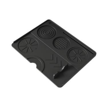 Imagem de Ioensy Expresso TIMPER MAT TAMP MAT SILICONE BARISTAS PRÁTICAS Tool Fool Acessório de cafeteira Acessório para balcão cafeteria de escritório em casa, Preto