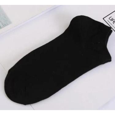 Imagem de Kit 12 pares de meia soquete unisex cores variadas - ANA CAROLA, Preto