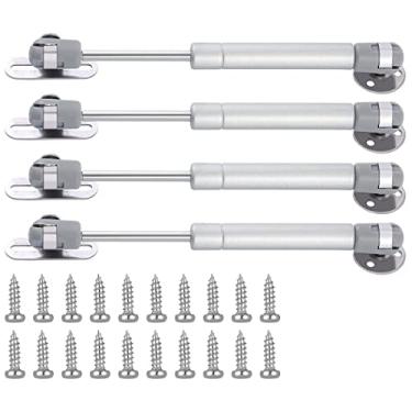 Imagem de Suporte de elevação de segurança para dobradiça de armário de 30N/3,1 kg, suporte de tampa aberta e descendente macia e tampão telescópico para porta de armário suporte de mola a gás com 20 cm de