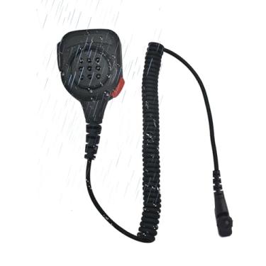 Imagem de Microfone de rádio portátil IP65 à prova d'água para Hytera Hyt pd700 pd708 pd702i pd752i pd782i pd782g pd782 pt580h pd780 pd780G pd705 pd705G PD785, com conector de áudio de 3,5 mm (preto)