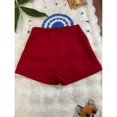 Imagem de Belala Moda Short novo feminina com zíper na esquerda sem bolso e sem 