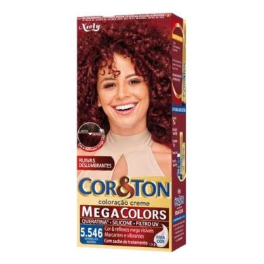 Imagem de Tintura Creme Cor & Ton Megacolors Vermelho Amora 5.546 - Cor e Ton