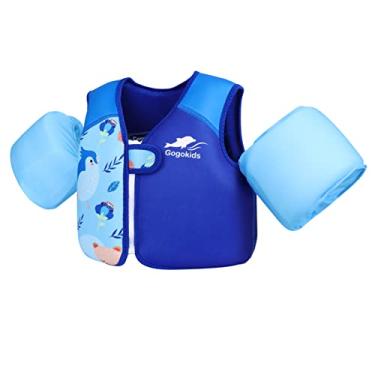 Imagem de Gogokids Boias Para Bebês, Coletes De Natação Infantis Para Meninas E Meninos De 9 A 22 Kg, Coletes De Natação Para Piscina Com Braços E Asas Aquáticas Para Crianças De 2 A 6 Anos