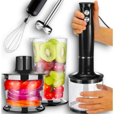 Imagem de Mixer 4 EM 1 Batedor Misturador Elétrico Para Bebidas Moedor Liquidifi