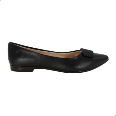 Imagem de Sapatilha Feminina Lightgel Preta Enfeite Glitter Preto