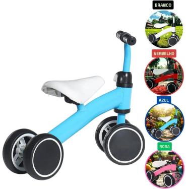 Imagem de Bicicleta Infantil De Equilíbrio Sem Pedal Andador 4 Rodas