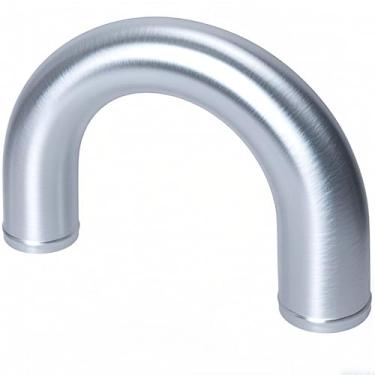 Imagem de Tubo de escape OD 2,5"/63 mm 180 graus em forma de U curva cotovelo tubo de alumínio intercooler tubulação para automóvel automóvel