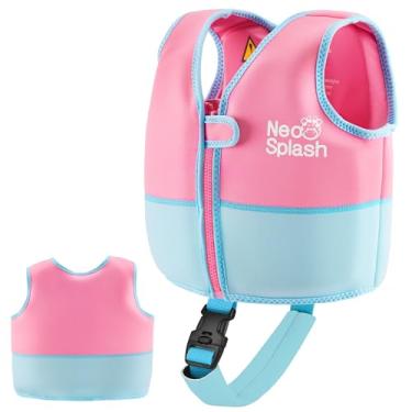 Imagem de Colete de natação infantil de neoprene com alça de segurança ajustável para idades de 1 a 3 e 3 a 6 anos (KS-PB, 3-6)