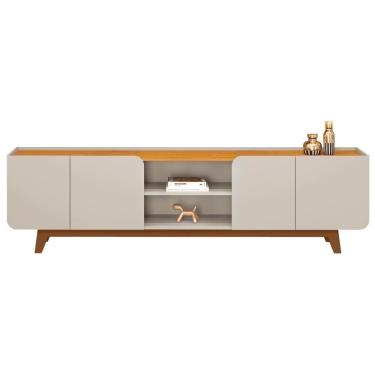 Imagem de Rack Para Sala Bancada De 75 Pol 220cm D04 Cedro-bali - Mpozenato