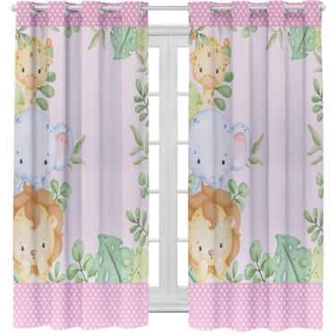 Imagem de Cortina Estampada3,00X2,20Quarto Infantil Bebê Menina Menino - Top Cas