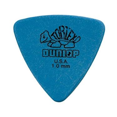 Imagem de Jim Dunlop Palhetas de guitarra azul Tortex Triangle de 1,0 mm - pacote com 72